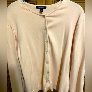Lands’ End Blush Pink Cardigan Size XL (18-20)